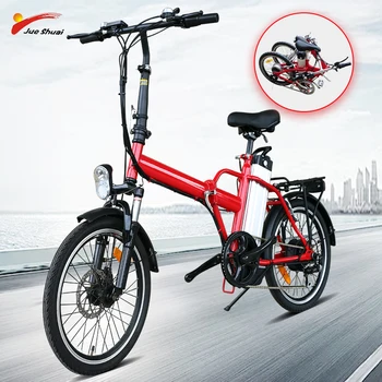 Bicicleta eléctrica plegable de 36V y 2020 W, rueda trasera con Motor sin escobillas, batería de litio de 10ah, 250