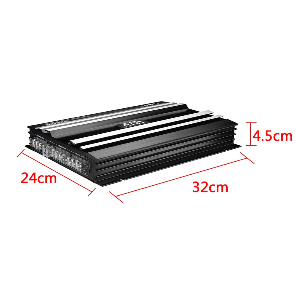 12V 5800W 4 канальный автомобильный усилитель аудио аккустическая система для Мощность Автомобильные усилители стерео усилитель Авто Аудио Мощность усилитель