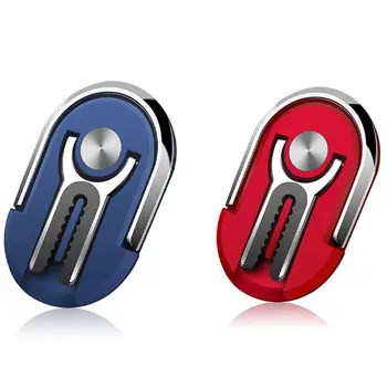 

2 Pcs Cell Phone Ring Holder Stand, 2 in 1 Air Vent Car Phone Mount and Finger Grip Ring Kickstand,(Blue & Red)