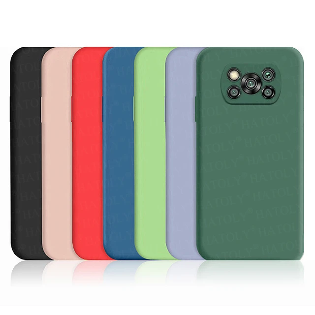 Funda para Xiaomi Poco X3 Pro, [2 unidades] Funda de protección de silicona  TPU negra para Xiaomi Poco X3 Pro (6.67)