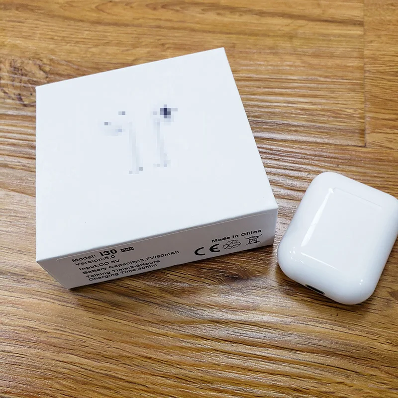 Original i30 TWS Pop up Window 1:1 Separate use Wireless Earphone Wireless Charging Bluetooth Earphones Earbuds PK i30 i200 TWS