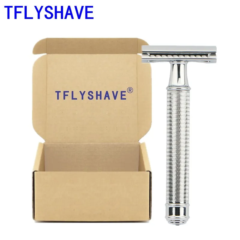 

TFLYSHAVE Safety Razor Men's Double Edge Razor Classic Shaving Razor Zinc Alloy Head Manual Shaver For Women Hair Removal