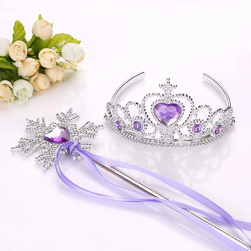 Hair Accessories New Girls Princess Crown Crystal Diamond Tiara Hoop Headband Hair Bands For Kids Party