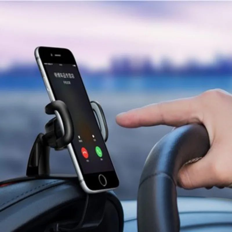 Soporte de teléfono para salpicadero de coche, Clip Universal para teléfono móvil, GPS, giratorio, para Xiaomi, Samsung, Iphone