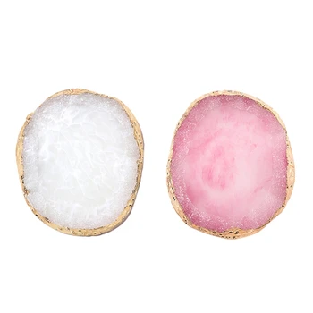 

2 Pcs Nail Special Color Palette Nail Sticker Display Board Resin Agate Sheet Painting Board Nail Piece Display Gel Manicure Tra