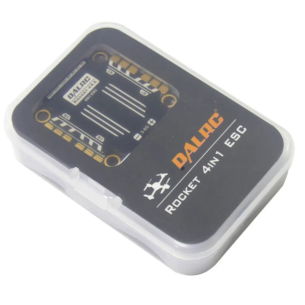 DALRC Rocket 45A 4 в 1 ESC Бесщеточный 3-6S Blheli_32 LIHV DSHOT1200 для DIY FPV гоночный Дрон, совместимый с F405 F722 FC