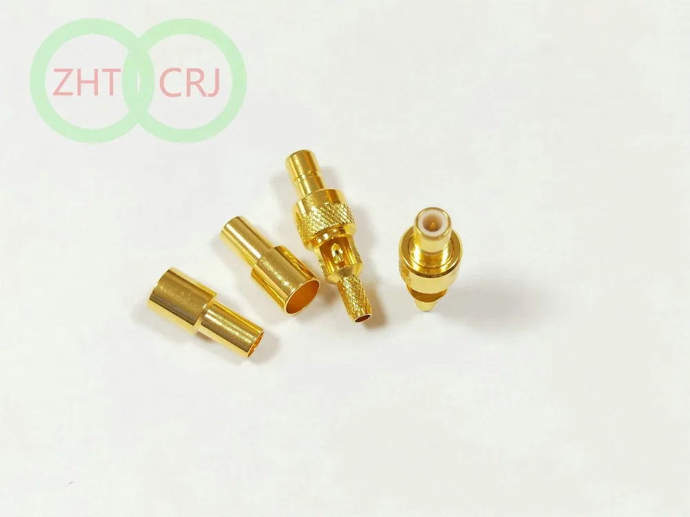 100 шт./партия 75oHM smb разъем «папа» обжимные разъемы с для RG179 кабель