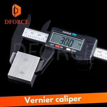 

Dforce 150mm Large size LCD Digital Electronic Carbon Fiber Vernier Caliper Gauge Micrometer Measuring Tool 3D printer PLA