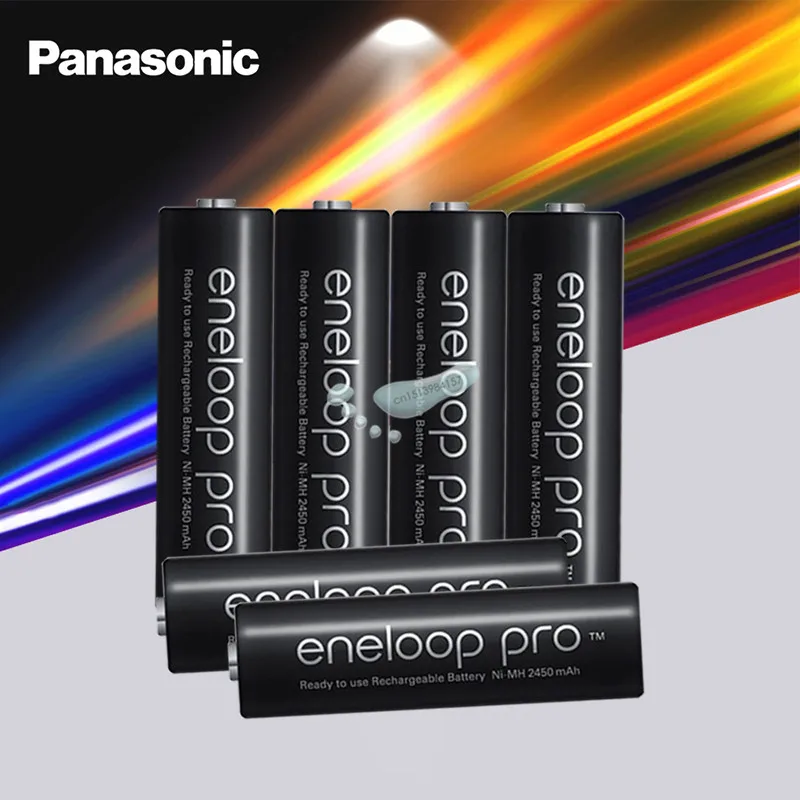 8 pces panasonic eneloop bateria original pro aa 2550mah 1.2v ni mh câmera lanterna brinquedo