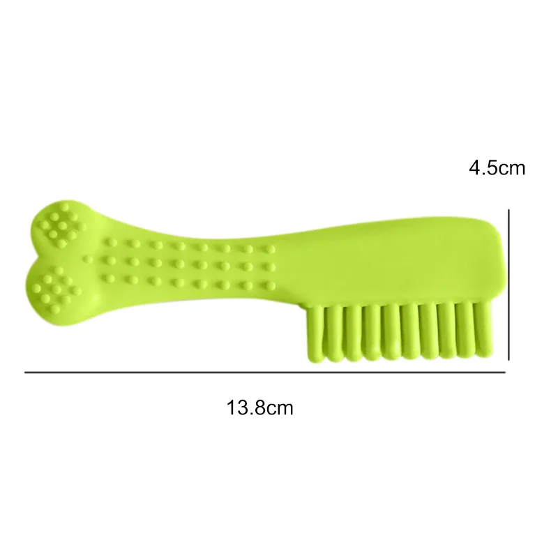 Rubber Comb Design Pet Interactive Supplies Dog Chew Toy Bite Resistant For Teeth Cleaning Puppy Toys