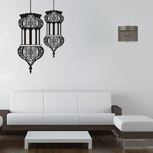 SMT мусульманский ислам Ближний Восток Рамадан фонарь наклейки на стену спальня Наклейки для декора комнаты AF2448