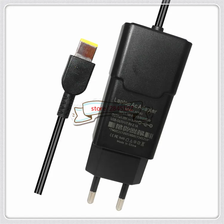 65W 20V 3.25A AC зарядное устройство с адаптером для путешествий для lenovo Thinkpad T430 T440 T450 T460 T560 E440 E450 E550 5V 2.1A USB телефон Зарядное устройство