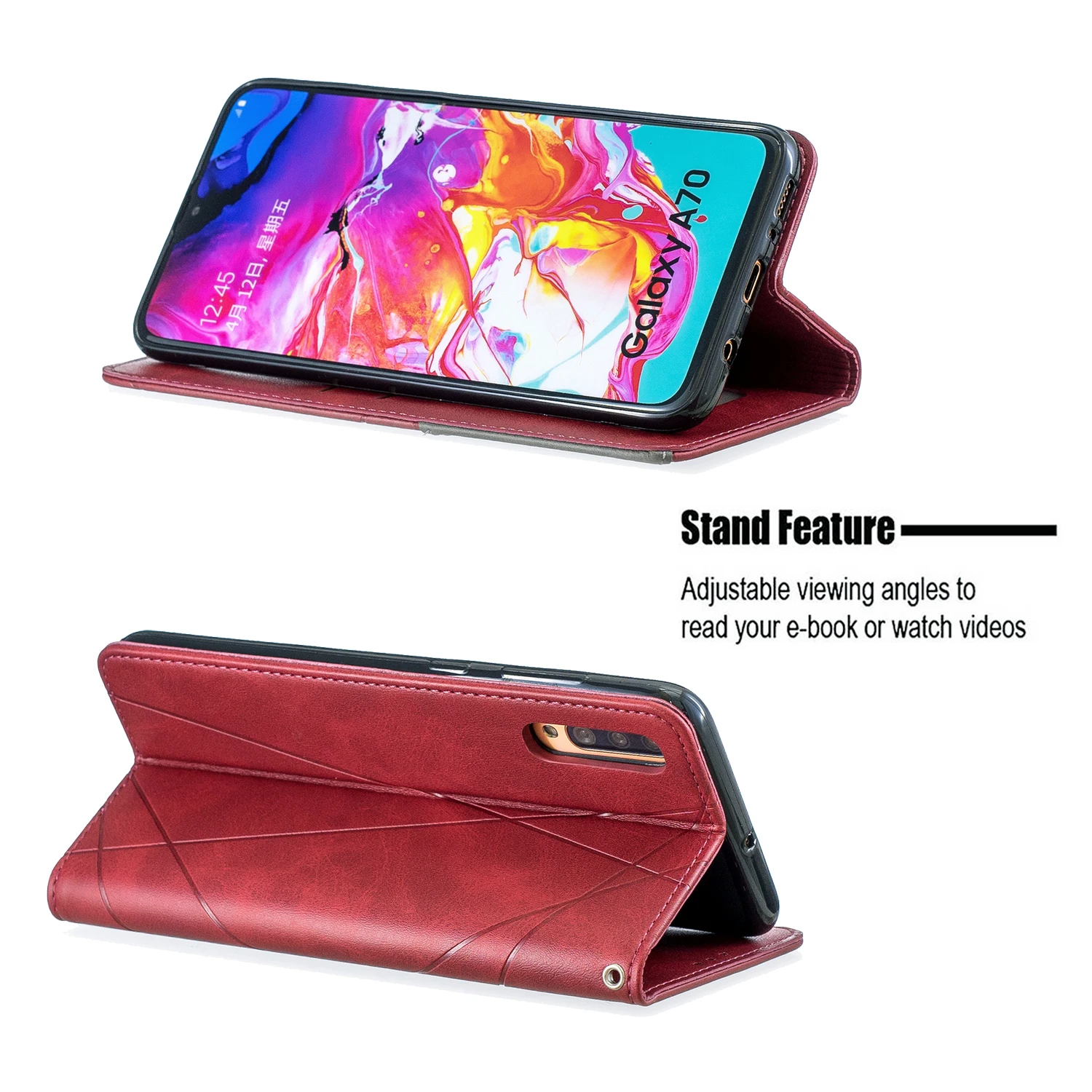 Кожаный флип-чехол для samsung Galaxy A71 A70 A750 A51 A50 A50S A40 A30 A30S A20 A20S A20E A10 A10S A10E A7 J4 J6 плюс Чехол