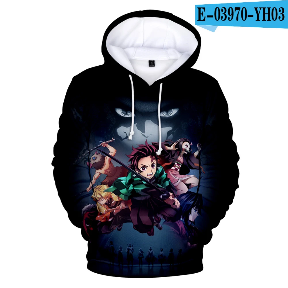 3D Толстовка Persoonlijkheid 3D Aankomst Demon Slayer Kimetsu geen Yaiba, толстовки, Толстовка Mode Trend Stijl Mannen/Jo Coa Game - Цвет: 3D