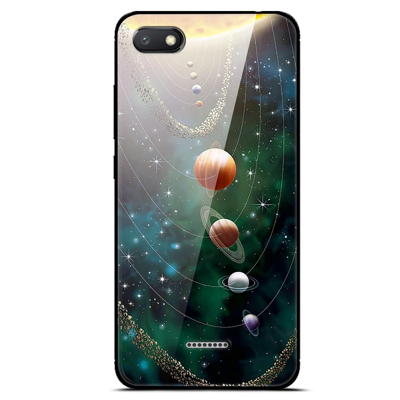 Чехол для Xiaomi Redmi 6A, чехол из закаленного стекла для телефона, чехол для Xiomi Redmi 6 6A 6 A A6, чехлы на заднюю панель телефона Redmi 6 Pro, чехол - Цвет: 19