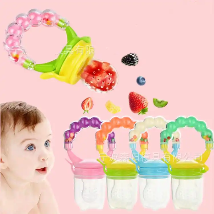フィーダーベビーベルリンギングフルーツ野菜かむ音楽おしゃぶりバッグ赤ちゃんの相補食品訓練装置給餌おしゃぶり 哺乳瓶の乳首収納 Aliexpress