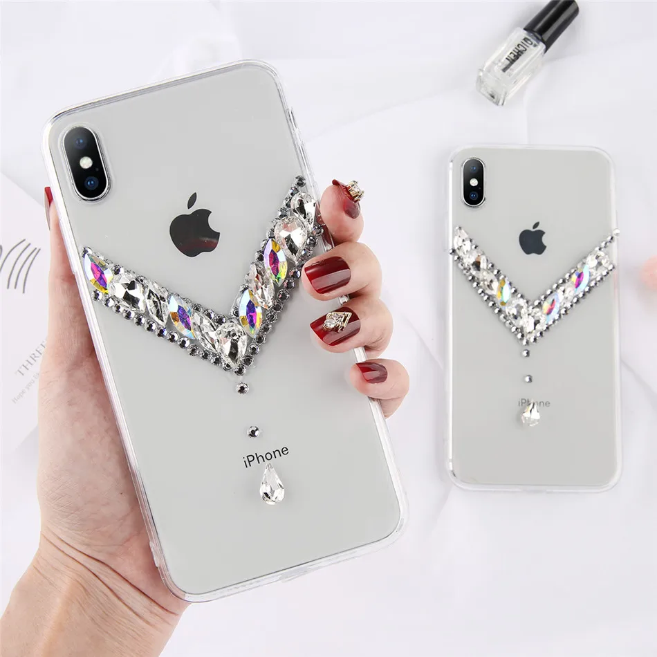 KJOEW мягкий чехол для iPhone XR X 8 7 6s Plus, блестящий прозрачный ТПУ для iPhone XS MAX, чехол для телефона, чехол для телефона