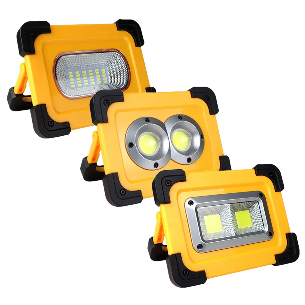 

30W LED Portable Spotlight Solar/USB Rechargeable LED Work Light Outdoor Flood Light For Hunting Camping Led Latern Flashlight