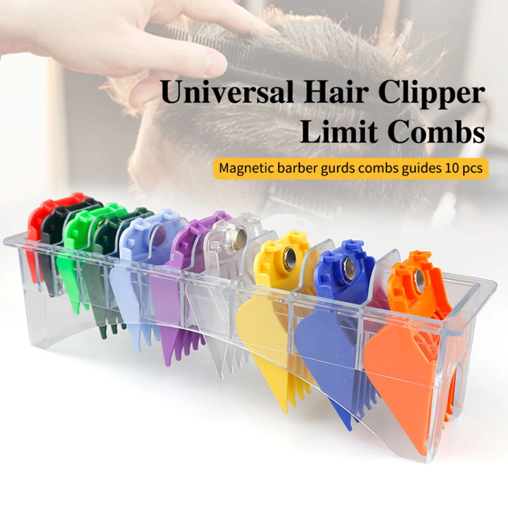PROD 4001079933217 10PCS Professional Limit Cutting Guide Combs Kit
Barber Hair Trimmer Guide Attachment Barber Replacement Hair Clipper
Limit Comb