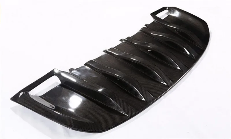 2-100% Real carbon fiber，Free Shipping Carbon Fiber Front and Rear Car Bumper Guard for Porsche Cayenne 2015-2017