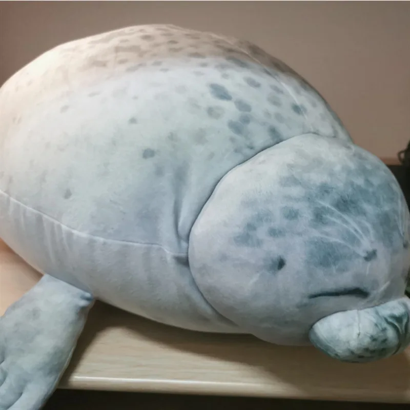 30-60 см милый морской Лев плюшевый игрушки 3D новинка Пледы Подушки морской мир Мягкая Печать Плюшевая Кукла детская подушка для сна Дети