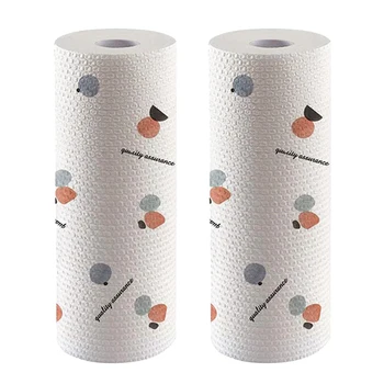 

2 Pack Ultra Absorbent Kitchen Paper Towels Eco Friendly Washable,Food Oil Absorbing Papers Wet Dry Usage Dish Rag