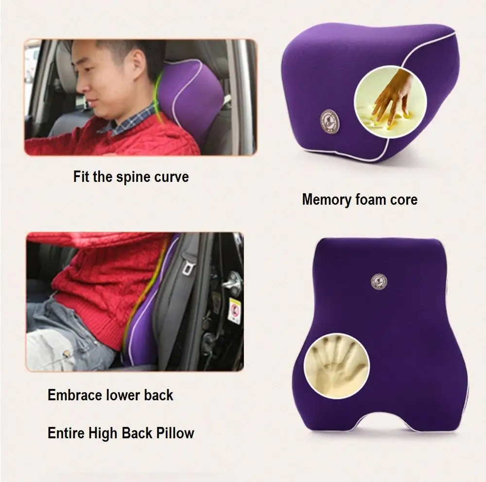 Car headrest seat lumbar support b