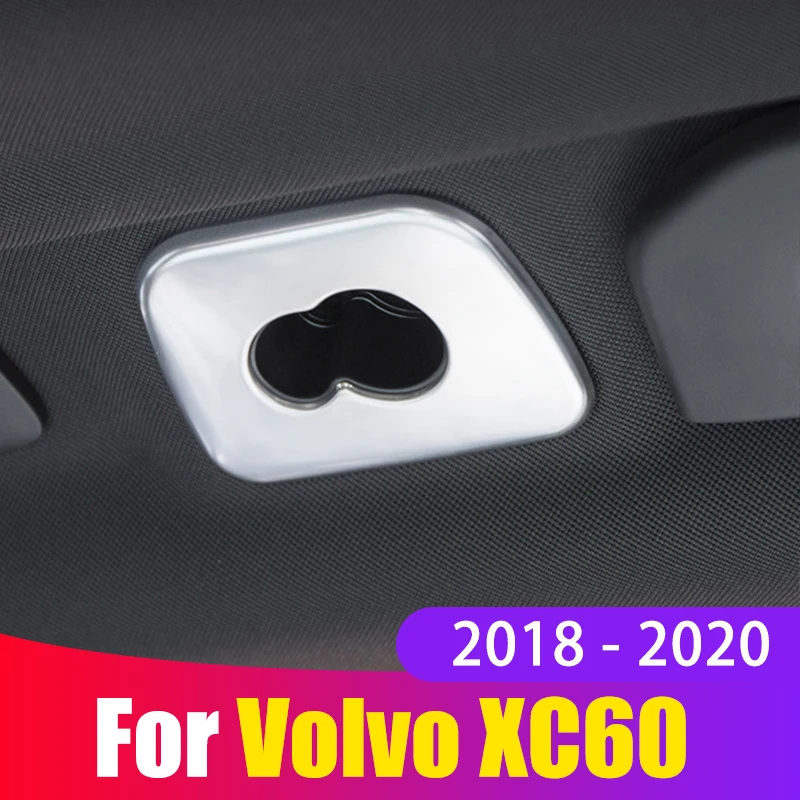 For Volvo XC60 2018 2019 2020 4pcs Car Interior Rear Roof Hook Cover Trim Sticker Styling Accessories | Автомобили и мотоциклы