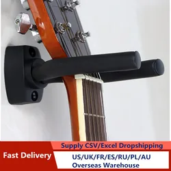 1/4 Pcs Guitar Hanger Hook Holder Wall Mount Stand Rack Bracket Display Guitar Bass Screws Accessories