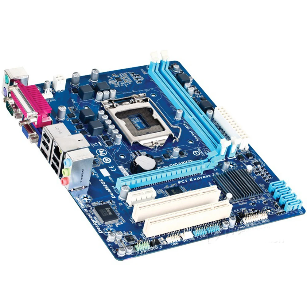 Оригинальная б/у настольная Материнская плата Gigabyte H61M-S2PH H61 Socket LGA 1155 Core i7/i5/i3/Pentium/Celeron DDR3 16G Micro ATX