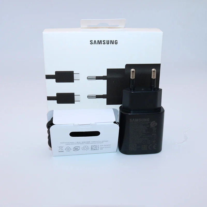 Black Charger set Samsung Note 10 25 Вт супер быстрое зарядное устройство ЕС Путешествия Usb PD PSS быстрой зарядки адаптер EP-TA800 для Galaxy Note 10 S10 S9 plus mi9 k20 - Тип штекера: Black Charger set