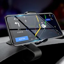 Автомобильный регулируемый держатель HUD для мобильного телефона, подставка для мобильного телефона, кронштейн, крепление, подставка, зажим 4