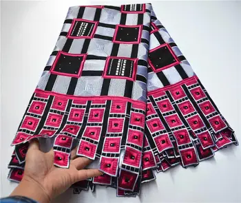 

Best Selling Swiss Voile Laces Fabric Fashion African Lace Fabric High Quality Fushia Cotton Lace Fabric With Stones PSA14-1