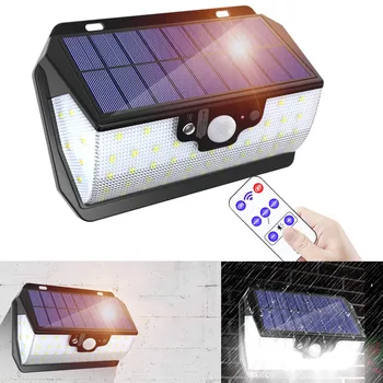 

55 LEDs Solar Light Motion Sensor Waterproof 3 Modes with Remote for Outdoor Garden Garage QJS Shop