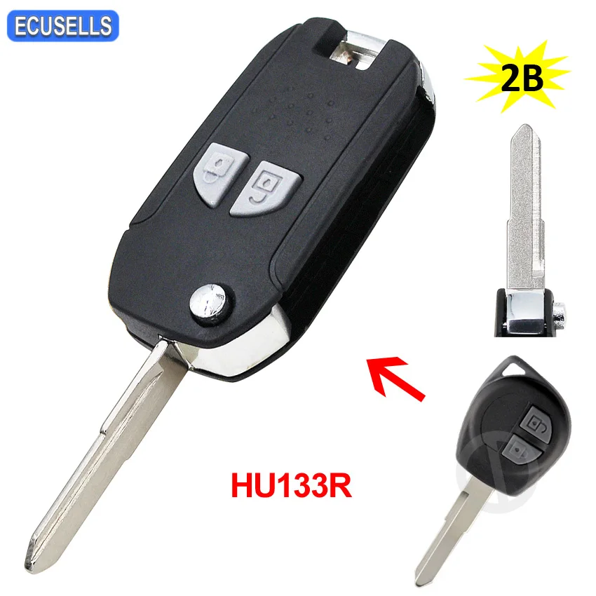 2 boutons Télécommande Fob Case pour Suzuki Ignis Swift Grand Vitara
