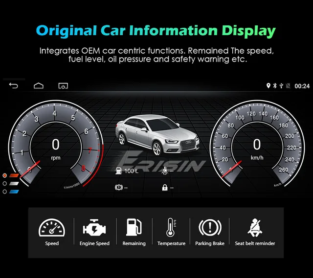 Wholesale Erisin ES2605Q 8.8 Android 10.0 IPS Autoradio GPS 4G WiFi DAB+  CarPlay DVR TPMS USB Canbus For Audi Q5 From m.