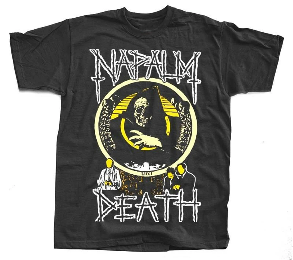 Футболка Napalm Death Live Corruption черный графит темно-синяя все размеры S-3Xl хит продаж