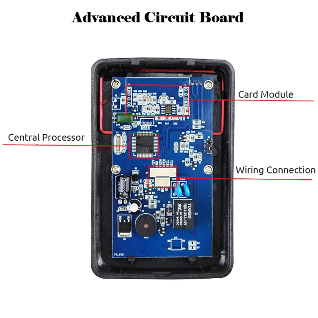 125KHz RFID Access Control Keypad EM Card Reader Door Access Control System Door Lock Opener Keyboard System 3