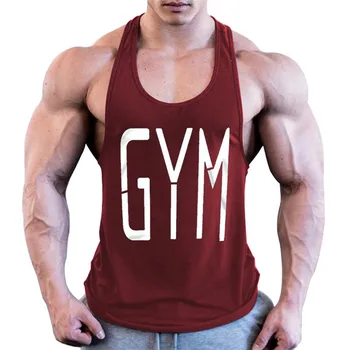 

2020 New fashion cotton sleeveless shirts tank top men Fitness shirt mens singlet Bodybuilding workout gym vest fitness men