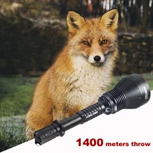 MAXTOCH Neue Shooter 2X 1500lm, 1400M + Strahl Abstand, 307g, Osram Weiß Strahl LED, größter Version von Werfer Taschenlampen