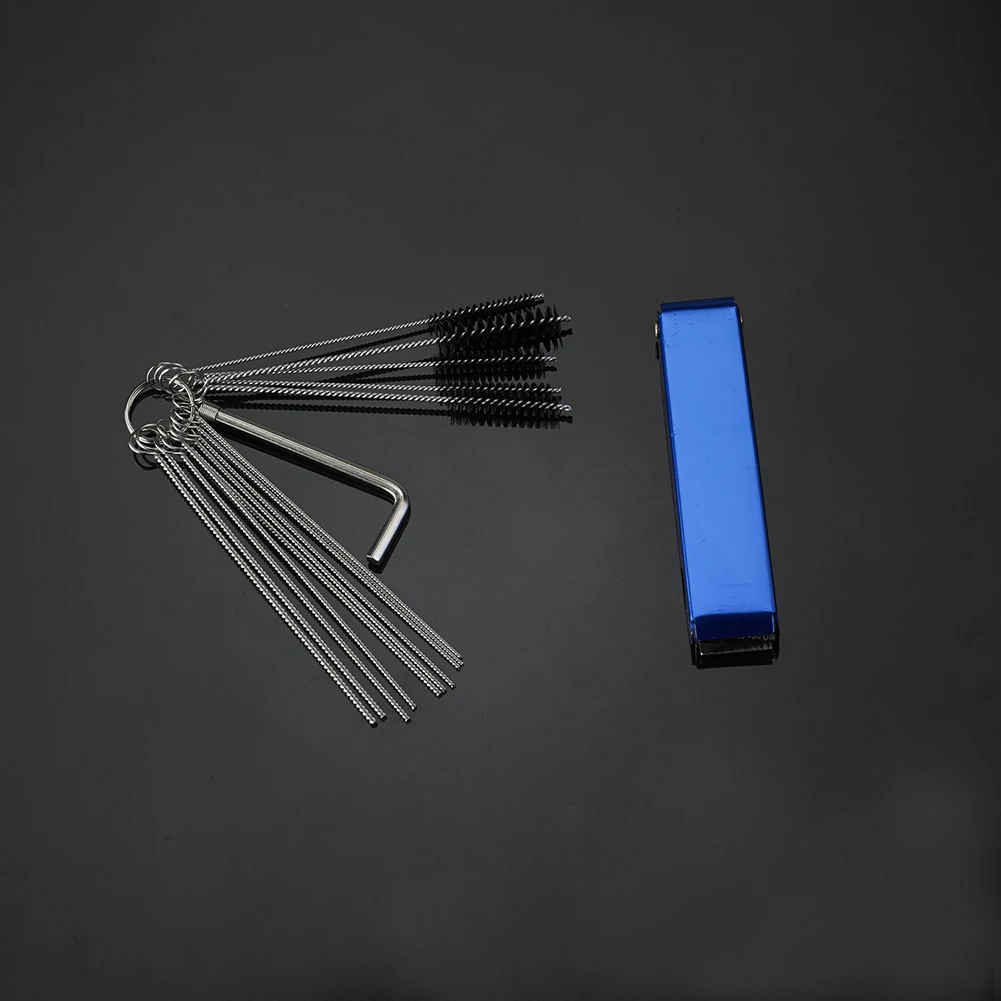 Чистящая игла для карбюратора Набор Аэрограф Тату оборудование щетка аппаратный инструмент нейлоновая щетка практичные чистящие щетки
