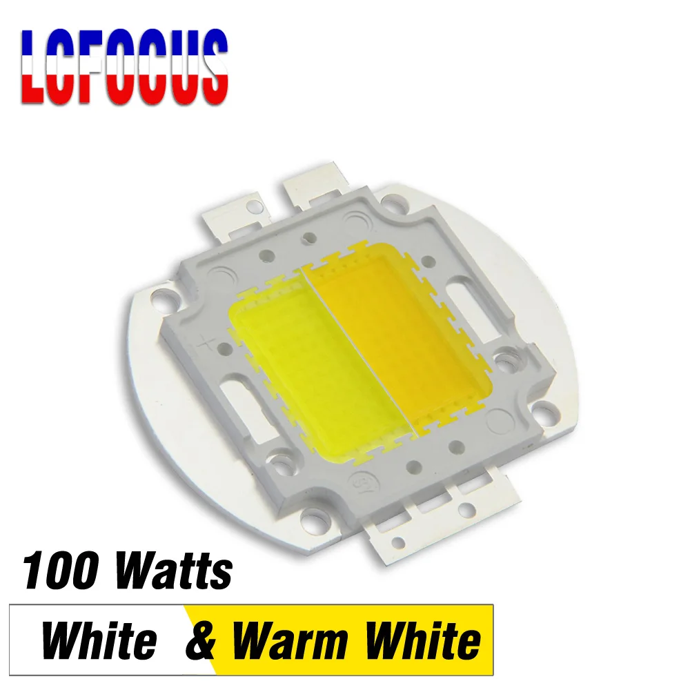50 Вт 100 Теплый чистый белый светодиодный двойной COB SMD диодный чип DIY прожектор для фотосъемки лампочка