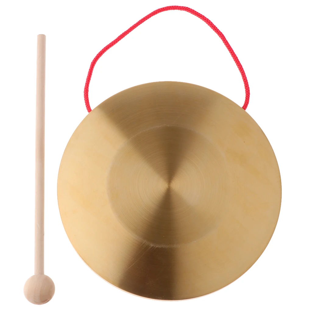 7 Inch Percussion Musical Instrument Traditional Chinese Wind Gong 18cm Copper Cymbal Percussion Toys Kids Educational Toys