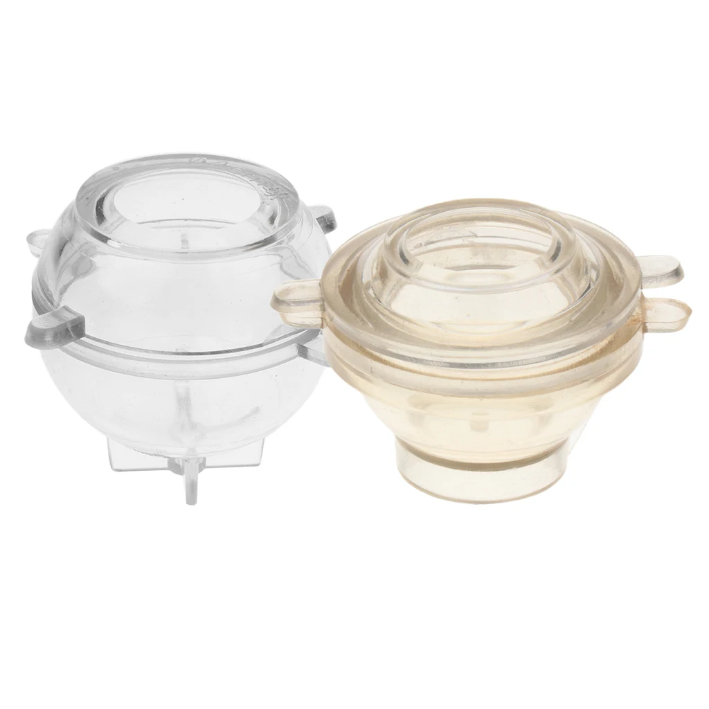 2 Pieces Round Sphere Shape  Candle Mould Soap Mold For Candle Making 4cm and 2.5cm