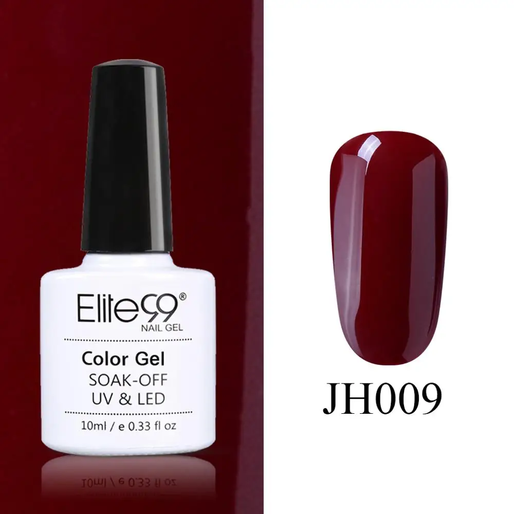 JH009 Elite99 винно-красный гель лак для ногтей гель лак Полупостоянный замочить от дизайна ногтей Маникюр УФ гелевое покрытие для ногтей лак - Цвет: JH009