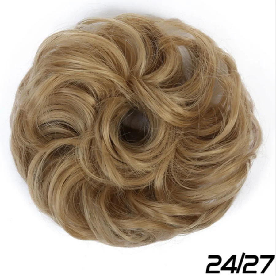 LANLAN кудрявый updo термостойкая резинка синтетическая резинка для волос обертка волосы кольцо шиньон головной убор синтетический шиньон для белого