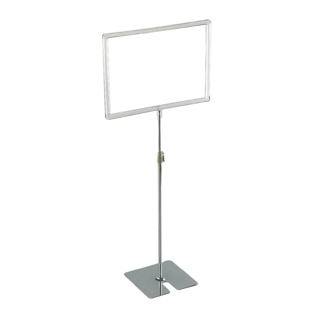Supermarket Label Holder Sign Rack Poster Frame Desk Pop Floor Stand Table Display Photo | Дом и сад