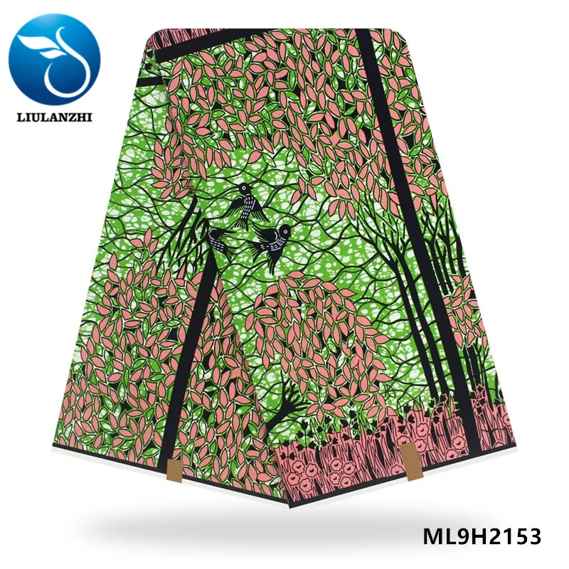 LIULANZHI Анкара ткань Африканская восковая печать нигерийской хлопчатобумажной ткани, печать голландский воск Tissu 6 ярдов/партия ML9H2143-58