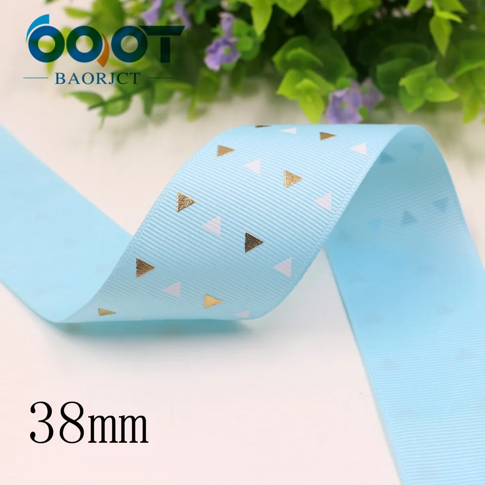 I-19928-2287 I-19928-2279 1-1/2 ''38 мм Горячие золотые точки напечатанные ленты, ювелирные украшения Сделай Сам аксессуары, свадьба день рождения упаковка - Цвет: I-19928-2287