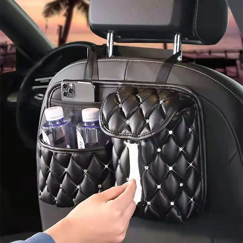 New Fashion Goddess Creative Multifunctional Storage Bag Mobile Phone Tissue Box Car Seat Bag Storage Bag Box